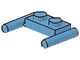 Plate Special 1 x 2 with Handles [Flat Ends / Low Attachment] in Medium Blue