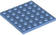 Plate 6 x 6 in Medium Blue