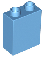 Duplo Brick 1 x 2 x 2 in Medium Blue