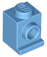 Brick Special 1 x 1 with Headlight in Medium Blue