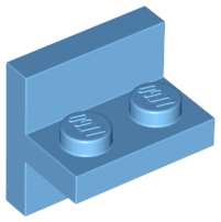Bracket 2 x 2 with 1 x 2 Vertical Studs in Medium Blue