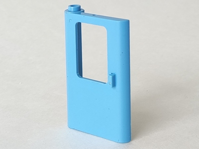 Door 1 x 4 x 5 Train Left in Medium Blue