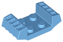 Plate Special 2 x 2 with Grills in Medium Blue