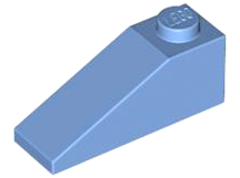 Brick Sloped 33° 3 x 1 in Medium Blue