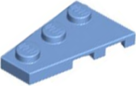 Wedge Plate 3 x 2 Left in Medium Blue