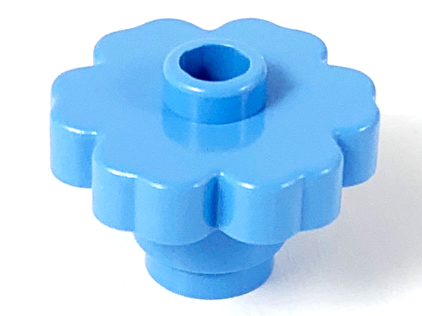 Plant, Flower 2 x 2 - Round [Open Stud] in Medium Blue