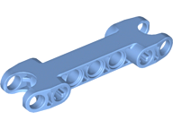 Technic Axle and Pin Connector 2 x 7 with Two Ball Joint Sockets in Medium Blue