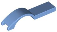 Wheel Arch, Mudguard 1 x 4 1/2 in Medium Blue