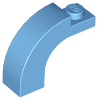 Brick Arch 1 x 3 x 2 Curved Top in Medium Blue