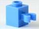 Brick Special 1 x 1 with Clip Vertical [Open O Clip, Hollow Stud] in Medium Blue