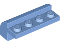 Brick Curved 2 x 4 x 1 1/3 in Medium Blue