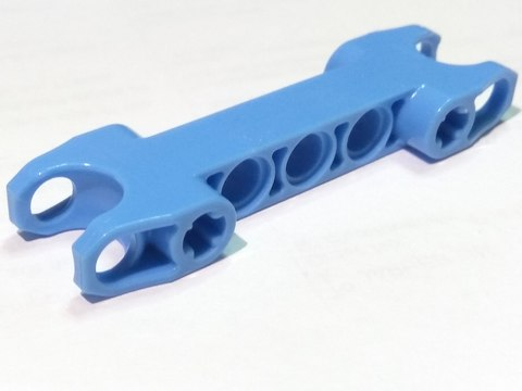 Technic Axle and Pin Connector 2 x 7 with Two Ball Joint Sockets [Squared Ends] in Medium Blue