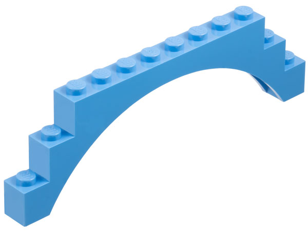 Brick Arch 1 x 12 x 3 in Medium Blue