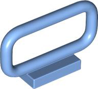 Bar 1 x 4 x 2 in Medium Blue