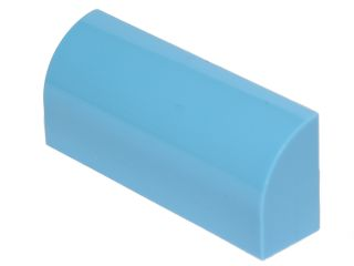 Brick Curved 1 x 4 x 1 1/3 No Studs in Medium Blue
