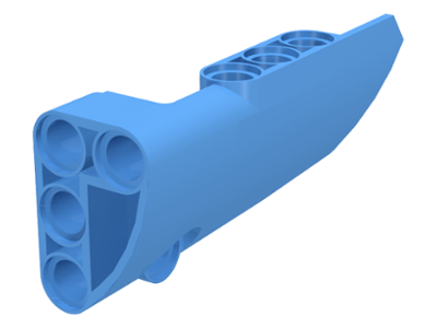 Technic Panel Fairing # 4 Small Smooth Long, Side B in Medium Blue