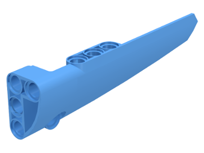 Technic Panel Fairing #6 Long Smooth, Side B in Medium Blue