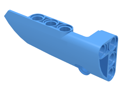 Technic Panel Fairing # 3 Small Smooth Long, Side A in Medium Blue