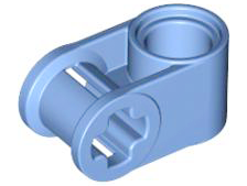 Technic Axle and Pin Connector Perpendicular in Medium Blue