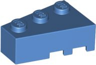 Brick Wedged, Angled 3 x 2 Left in Medium Blue