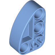 Technic Beam 2 x 3 L-Shape with Quarter Ellipse Thick in Medium Blue