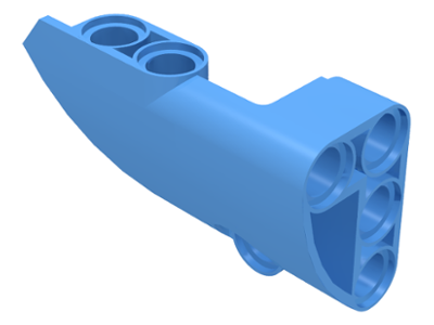 Technic Panel Fairing #1 Small Smooth Short, Side A in Medium Blue