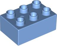Duplo Brick 2 x 3 in Medium Blue