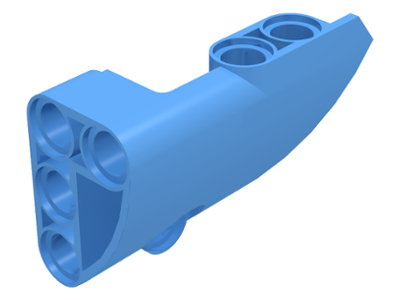 Technic Panel Fairing #2 Small Smooth Short, Side B in Medium Blue