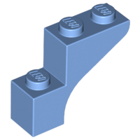 Brick Arch 1 x 3 x 2 in Medium Blue