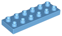 Duplo Plate 2 x 6 in Medium Blue