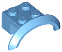 Wheel Arch, Mudguard 4 x 2 1/2 x 1 in Medium Blue