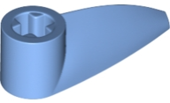 Technic Tooth 1 x 3 with Axle Hole [Hollow Underside] in Medium Blue