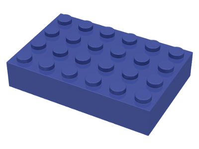 Brick 4 x 6 in Violet