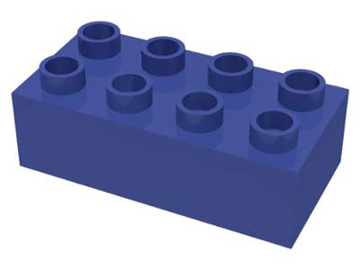 Duplo Brick 2 x 4 in Violet