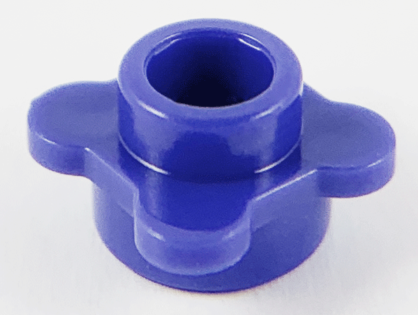 Plant, Flower, Plate Round 1 x 1 with 4 Petals in Violet