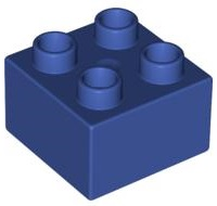 Duplo Brick 2 x 2 in Violet