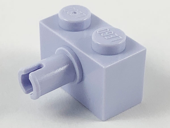 Brick Special 1 x 2 with Pin in Light Violet