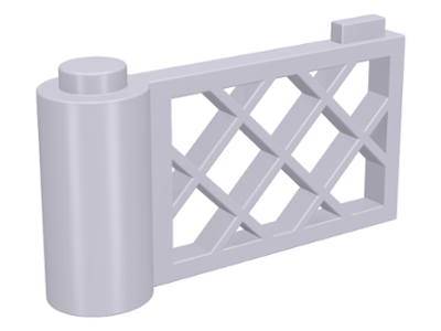 Fence Gate 1 x 4 x 2 in Light Violet
