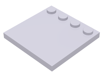 Plate Special 4 x 4, Studs on One Edge Plain] in Light Violet