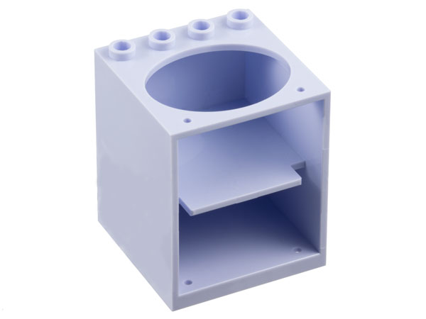 Belville, Cupboard 4 x 4 x 4 with Elliptical Hole for Sink in Light Violet