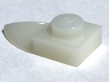 Plate Special 1 x 1 with Tooth in Glow In Dark Opaque