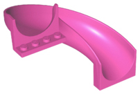 Slide Curved 180° in Dark Pink