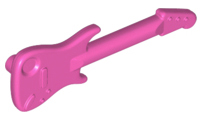 Musical Instrument Guitar Electric [Plain] in Dark Pink