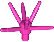 Plant, Flower Stem with Bar and 6 Stems in Dark Pink
