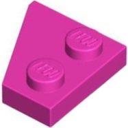Wedge Plate 2 x 2 Right in Dark Pink