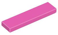 Tile 1 x 4 with Groove in Dark Pink