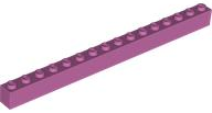 Brick 1 x 16 in Dark Pink