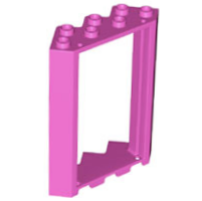 Door Frame 4 x 4 x 6 Corner in Dark Pink