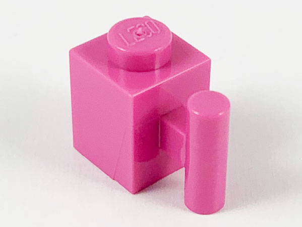 Brick Special 1 x 1 with Handle in Dark Pink