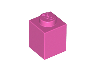 Brick 1 x 1 in Dark Pink